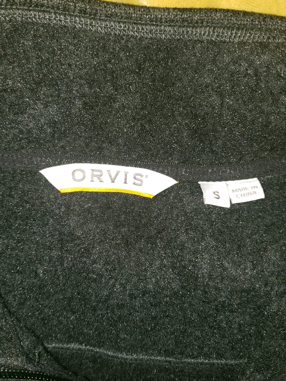Orvis Charcoal Heather  Fleece Zip Up Jacket